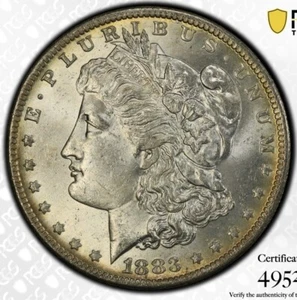1883-O MS63 Toned PCGS Morgan TrueView Gold Shield Fresh PQ - Picture 1 of 3