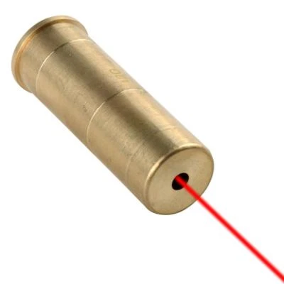 12ga Bore Sighter Laser Boresighter - brass colour cartridge with 4 batteries - Image 1 of 3