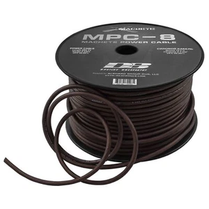 Deaf Bonce Car Audio 8 AWG Oxygen Free Copper Power/Ground Wire Black Lot - Picture 1 of 1