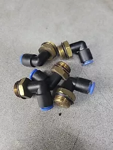 5pcs SMC KQL08-U03 MALE ELBOW UNION FITTING 8mm Tube x 3/8NPT - Picture 1 of 6