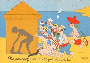 CPA ILLUSTRATEUR / ALBERT DUBOUT / NE POUSSEZ PAS - Picture 1 of 2