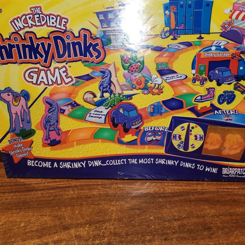 NEW 2002 The Incredible Shrinky Dinks Game Briarpatch Kids Family Board Game  - Image 1 of 4