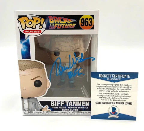 TOM WILSON BACK TO THE FUTURE SIGNED FUNKO POP AUTOGRAPH BECKETT BAS COA 10 Cover