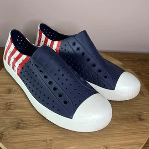 Native Jefferson Unisex M 9 W 11 Patriottico Rosso Bianco Blu - Foto 1 di 12