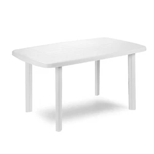 Tavolo in plastica modello dama 80x160 bianco liscio - Foto 1 di 1