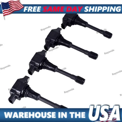 Bobinas de encendido 4 piezas 22448-JA00C para Nissan Altima Rogue Sentra Versa FX50 Foto 1 de 4