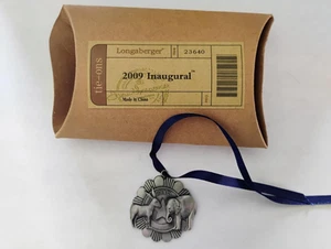 Longaberger RARE Longaberger 2009 Inaugural Tie on Tieon MINT FREE SHIP! - Picture 1 of 1