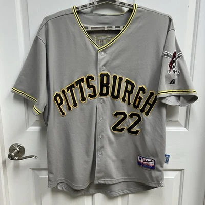 Camiseta Majestic Pittsburgh Pirates ANDREW McCUTCHEN Talla 50 Cool Base Gris LEER Foto 1 de 4