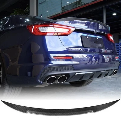 Alerón trasero para maletero Maserati Quattroporte Sedán 13-17 ALERÓN CARBONO REAL Foto 1 de 4