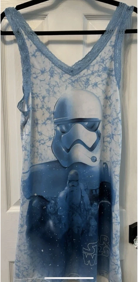 DISNEY STAR WARS Storm Tropper Tye-Dyed Nightgown PJsSize Medium (8/10) Chest 16 - Image 1 of 4