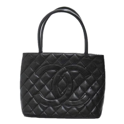 Bolso de Mano Chanel Reedición A01804 Cuero Caviar Negro con Tarjeta de Garantía #KN402 Foto 1 de 4