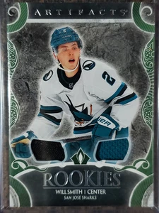 2024-25 Artifacts WILL SMITH Emerald Materials! #IV 90/99 San Jose Sharks! - Bild 1 von 3