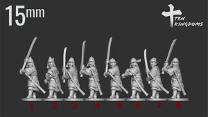 15mm Goryeo Korean Two Handed Hv. Arm. Foot (TGM-7 Resin) Ten Kingdom Miniatures - Bild 1 von 2