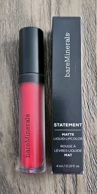bareMinerals Statement Matte Liquid Lip Color - VIP - 4 ml / 0.13 oz - NIB - Image 1 of 4