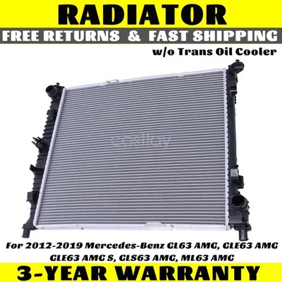 Radiator w/o Trans Oil Cooler For Mercedes-Benz GL63 AMG 2013-2016 GLS63 AMG - Изображение 1 из 4