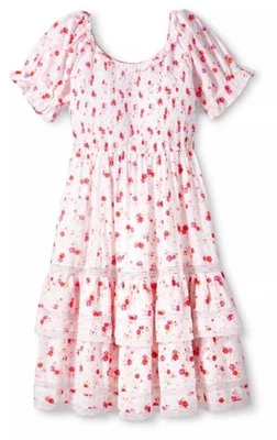 Vestido midi floral con mangas abullonadas Love Shack Fancy Target Cosette talla XL Foto 1 de 4