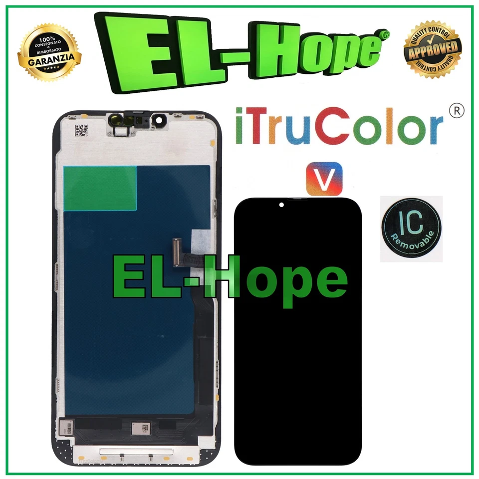 DISPLAY LCD iTruColor INCELL PER APPLE IPHONE 13 PRO MAX TOUCH VETRO SCHERMO