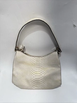 Bolso de mano Liz Claiborne rojo cuero imitación serpiente Foto 1 de 4