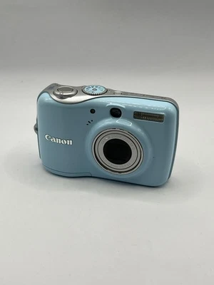  Getestet ✅ I Canon Powershot E1 Digitalkamera 10MP Digital Kamera Vintage Blau - Bild 1 von 4