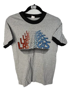 Las Vegas 80er? 90er Jahre? Vintage graues T-Shirt von Screen Stars Größe M - Bild 1 von 5