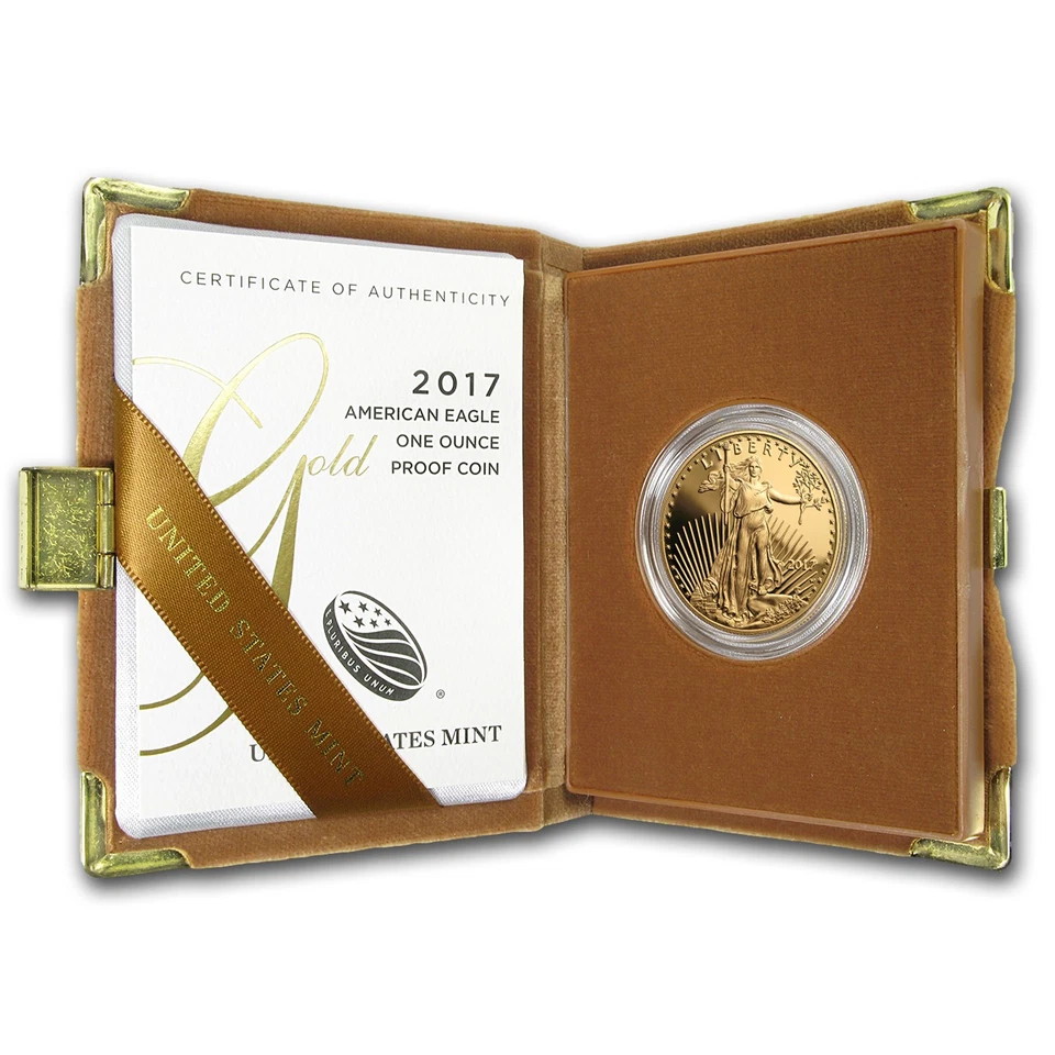 2017-W 1 oz Proof American Gold Eagle (w/Box & COA) - Image 1 of 4