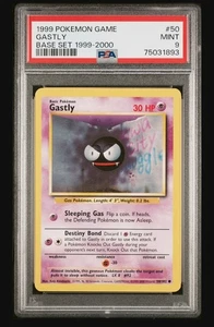 1999 Pokemon Base Set 1999-2000 "4th Print" #50 Gastly PSA 9 - Bild 1 von 2