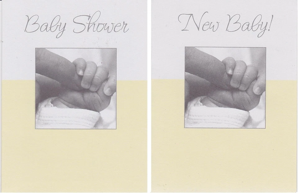 2-SET BABY SHOWER INVITATIONS & NEW baby ANNOUNCEMENTS Fill-In Cards Invites new - Image 1 of 1