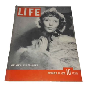 LIFE MAGAZINE Dec 19 1938 Mary Martin Texas To Broadway Camel Complete Ads - Picture 1 of 2