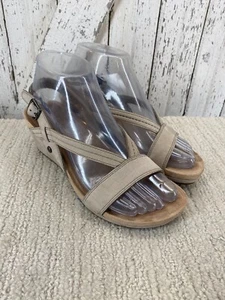 UGG Kenley Strappy Slingback Wedge Comfort Sandals Brown Size 6 - Picture 1 of 8