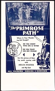 1920s The Primrose Path Singing & Dancing Theater Play Program Illustrated - Bild 1 von 3