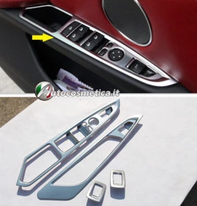 4 cover pulsanti interni portire in abs satinato per BMW X5 f15 X6 f16 2014 - Foto 1 di 2