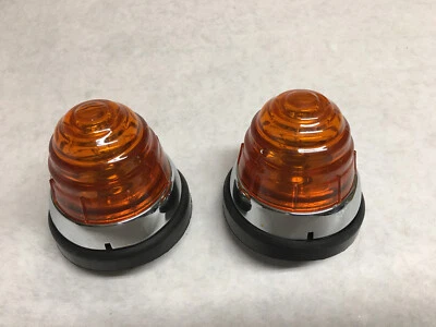 Front amber turn signal light fits mercedes 190sl 190 sl w121 ponton 356 Porsche - Image 1 of 2