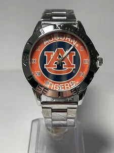 Auburn Tigers NCAA Team Logo Men's Stainless-Steel Silver Watch NEW - Picture 1 of 8