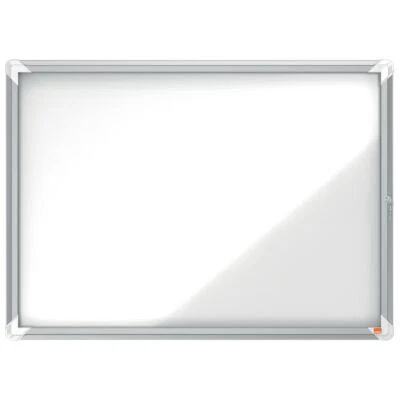 Nobo Lockable Magnetic Noticeboard Message Memo Board Home Office Metal 8xA4