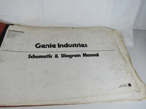Genie Boom Lift Wiring & Hydrolic Schematic & Diagram Manual Multiple Models - Picture 1 of 8