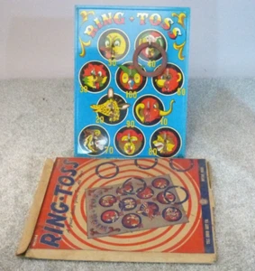 Vintage Ohio Art Co. Lithographie Zoo Tier 50er Jahre Ring werfen - Bild 1 von 7