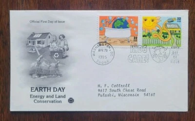 US FDC # 2951 + 2952 Earth Day 1995. - Image 1 of 4