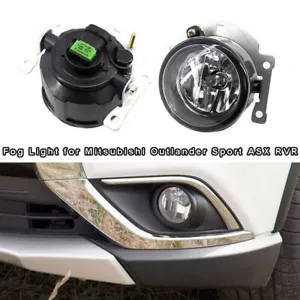 for 2007-2014 Mitsubishi Outlander Bumper Fog Lights Lamp w/Bulbs LH+RH Replace - Picture 1 of 8