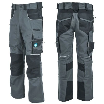 HEITARA® Arbeitshose Bundhose Hose Grau Berufsbekleidung Arbeitskleidung Herren Gr. 46-58