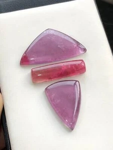 Purple and red tourmaline cabochons perfect for pendant 56 carats - Picture 1 of 8