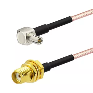 SMA Buchse auf TS9 Stecker Stecker rechtwinklig Pigtail Kabel RG316 15cm für USB Modem - Bild 1 von 4