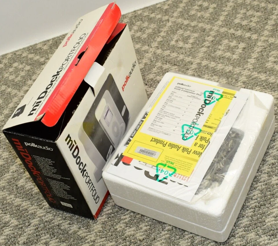 Polk Audio miDock Portfolio Black IPOD Compact Portable Audio Player AM220509449 - Image 1 of 4