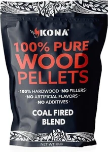Kona Kohle Feuer Raucher Pellets - 100 % natürliche Premium Holz Pellets (8 Pfund) - Bild 1 von 6