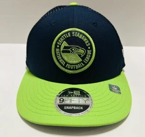 Seattle Seahawks New Era 2023 Sideline Low Profile 2 Tone 9Fifty Snapback Hat - Picture 1 of 6