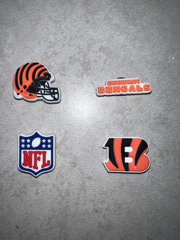 Cincinnati Bengals NFL Football Croc Shoe Charms Cover
