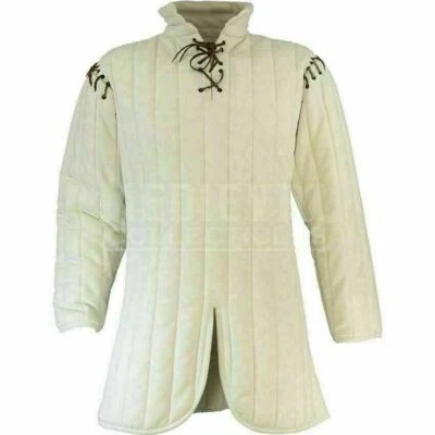 Gambesón vikingo acolchado grueso medieval Foto 1 de 4