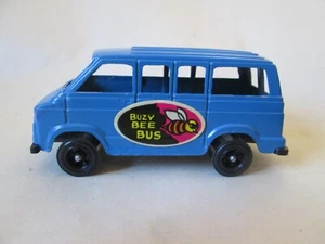 1978 Tootsietoy Blue Dodge Van Buzy Bee Bus - USA (Mint) - Picture 1 of 7
