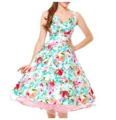 Stop Staring Watercolor Floral Swing Dress - Image 1 of 4