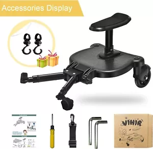 Vihir Universal Buggy Board mit Sitz, Kiddy Board, Kinderwagen Zubehör für Kinder - Bild 1 von 8