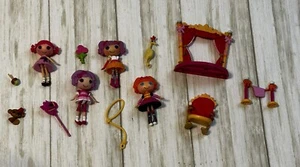 Lot of MGA Universe Lalaloopsy Mini 3" Dolls & Accessories 13pc - Picture 1 of 4